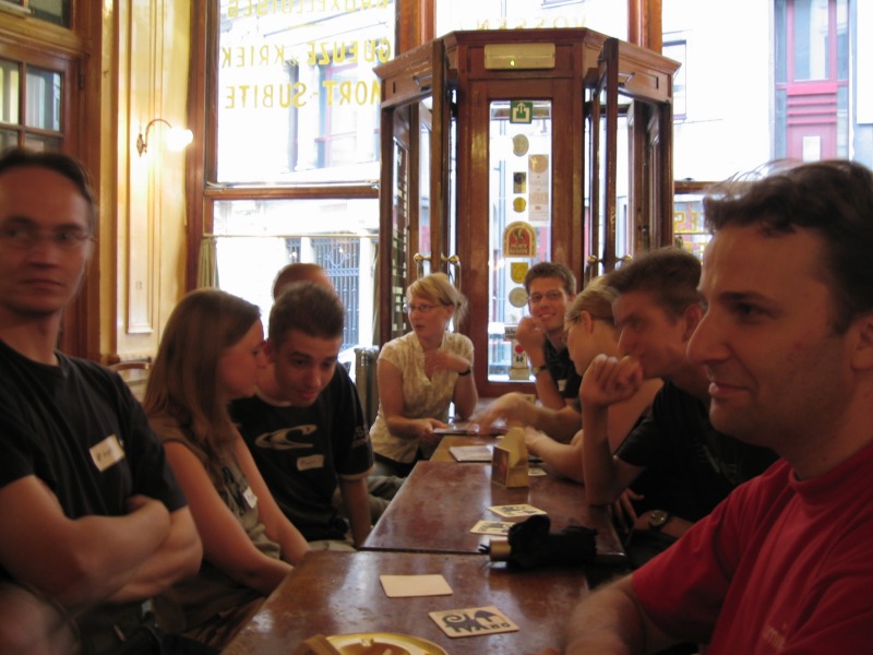Finally some real EBT Meeting pictures, here we are in a bar